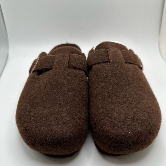 CUSHIONAIRE Womens Clog 8 BROWN WOOL - Picture 2 of 7